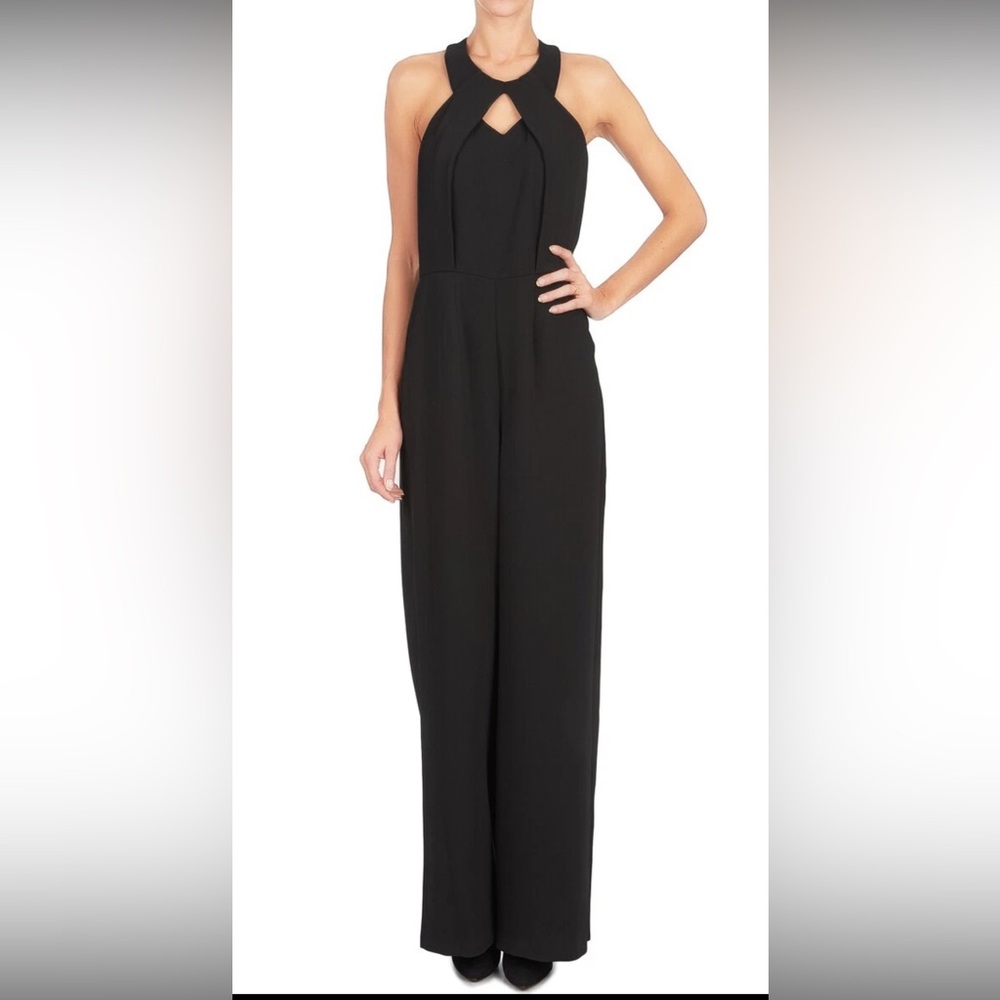 BCBGeneration Black Halter Jumpsuit